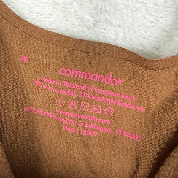 Commando Butter Soft-Support Bodysuit Cinnamon Brown BSS401 Medium NEW - Image 6