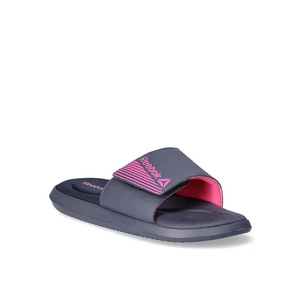 Reebok Charcoal and Pink Slides - Image 3