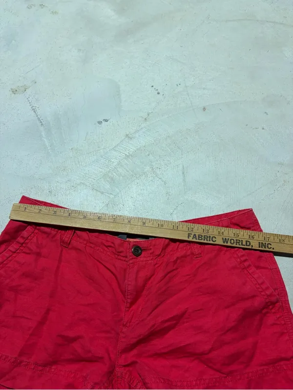 North face Red Women's linen Cotton blend Shorts 6 - Image 4