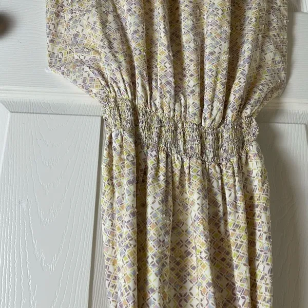 Fate Floral Smocked Halter Mini Dress Woman’s Size Small - Image 7