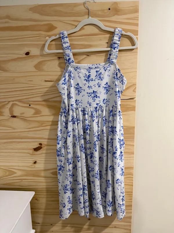 Floral dress Blue Size L - Image 3