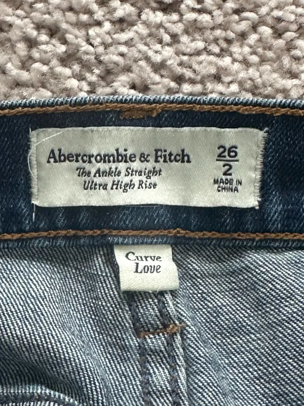 Abercrombie Ankle Straight Ultra High-Rise Curve Love - Image 3