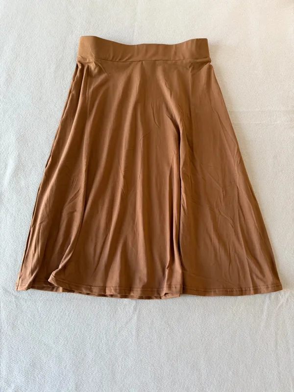 Women's Pull On Elastic Waist Aline Swing Skirt Size Large #260831 - Image 2