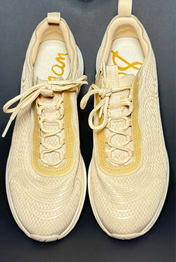 Sam Edelman Women's Ecru Sand Miles Sneaker Size 8 - Image 4