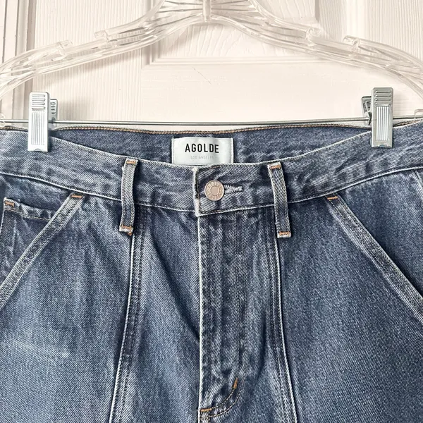 AGOLDE Cooper Cargo Denim Jeans A9120 Revolution Dark Wash 26 - Image 8