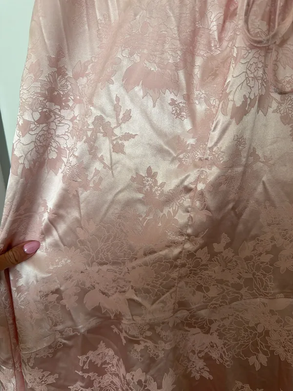 Pink satin dress Size XS - Image 3