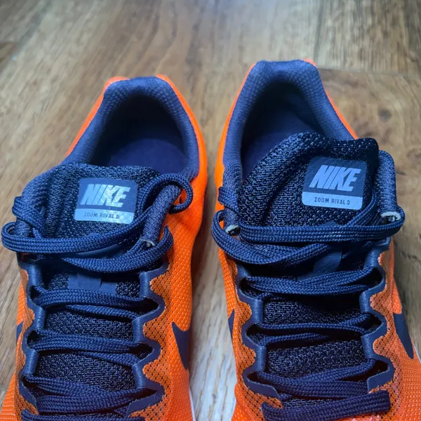 Nike Zoom Rival D 10 Track Running Sneakers No Spikes Bright Mango Womens 6.5 - Image 9