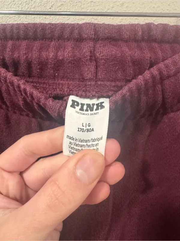 VS PINK Fleece Relaxed Campus Sweatpants - Image 3