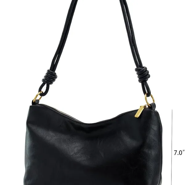 Trendy Small Black Purse - Women’s Adjustable Strap Crossbody Handbag, 8.78 Oz - Image 6