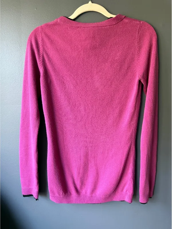 Harley-Davidson Women's Fuchsia Acrylic Sweater Size Small - Image 2