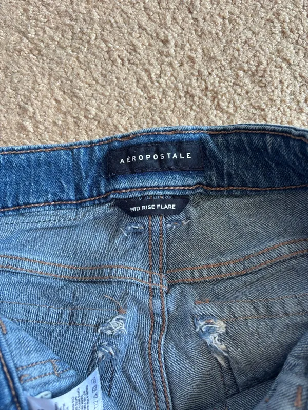 Dark blue flair jeans - Image 2
