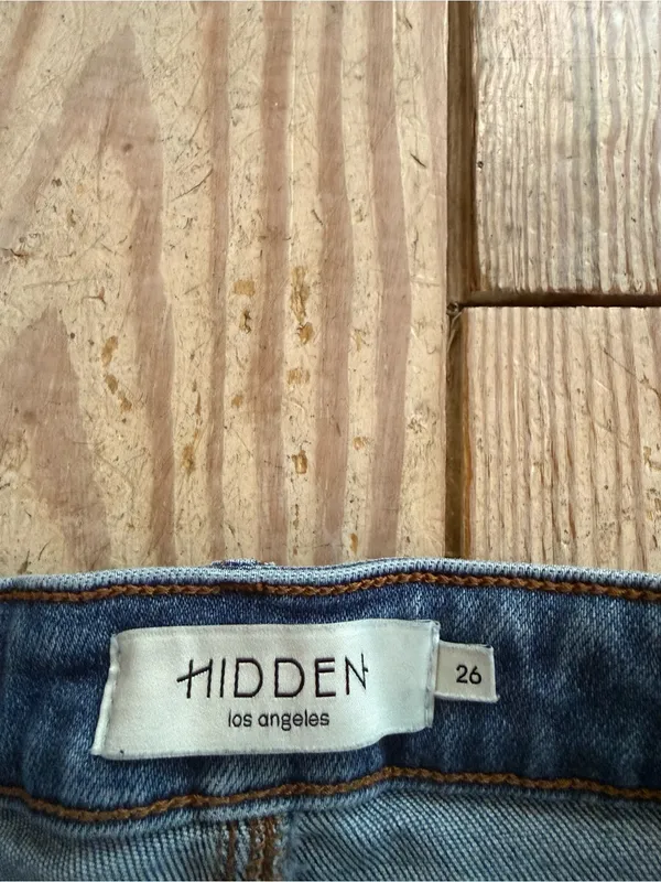 HIDDEN Los Angeles Distressed Bootcut Jeans Size 26 - Image 2