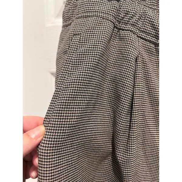 Old Navy Womens Brown Houndstooth Tapered Elastic Drawstring Waist Pants L - Image 2