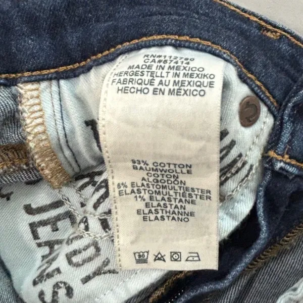 True Religion Caia Flare Ultra High Rise‎ Jeans Dark Wash Denim Size 26 Womens - Image 4