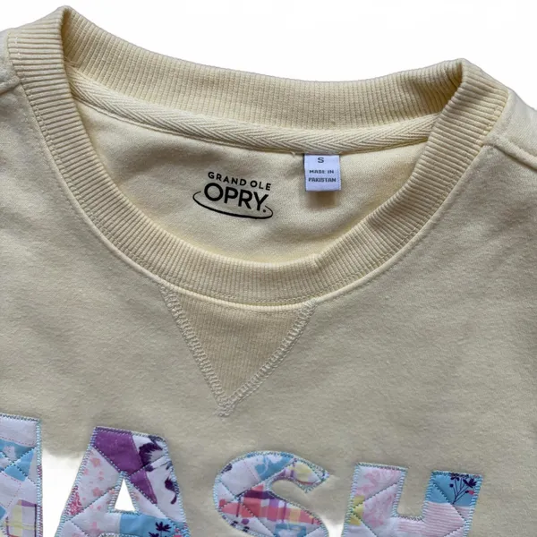 Grand Ole Opry Nashville Crewneck Sweatshirt Stitched in Song Sweater Women's S - Image 5