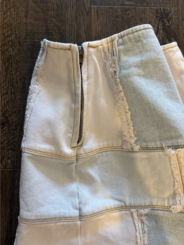 PacSun Patch Jean Skirt - Image 3