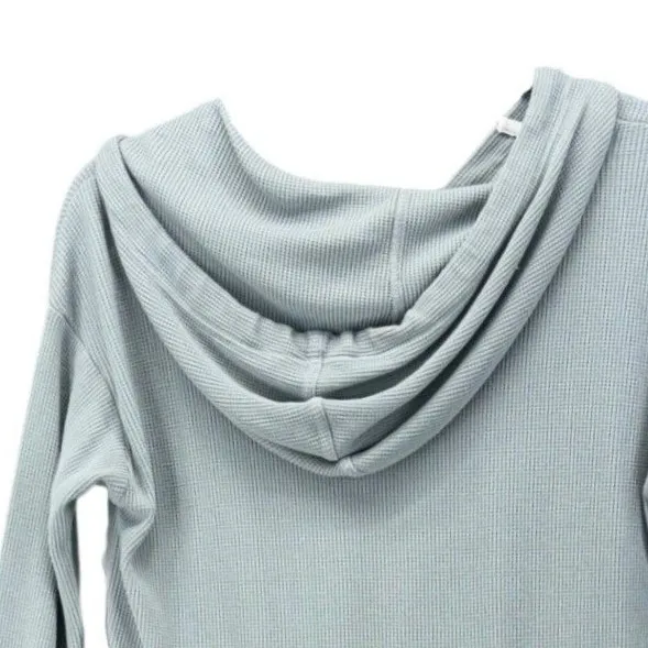 Free Fly Womens Hoodie Medium Fitted Waffle Knit Bamboo Outdoor Adventure Fun - Image 6
