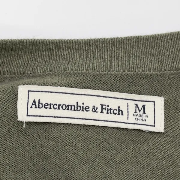 Abercrombie‎ Fitch Cardigan Sweater Women Medium Open Front Soft Layering Earthy - Image 8