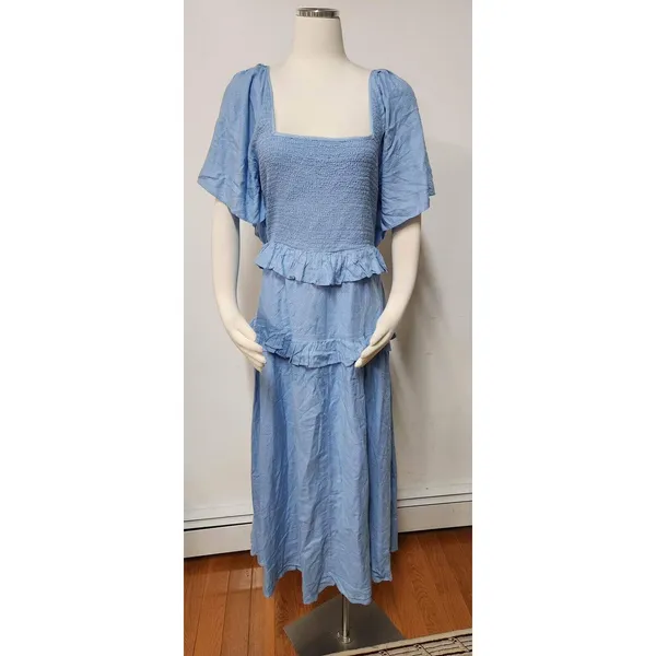Anthropologie Tiered Ruffled Maxi Dress Size L - Image 5