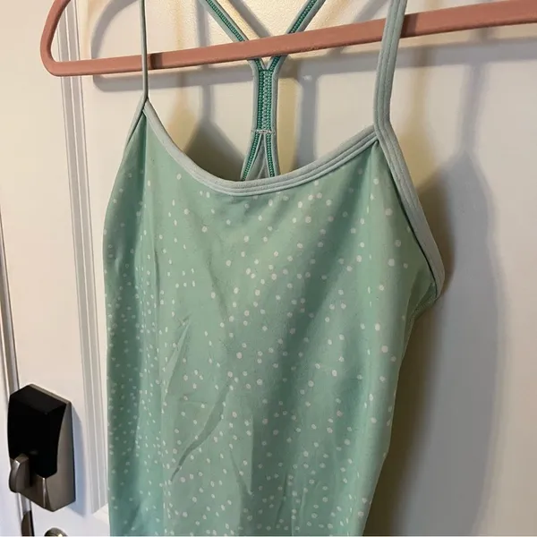 Lululemon Mint Dotted Power Y Tank - Image 2
