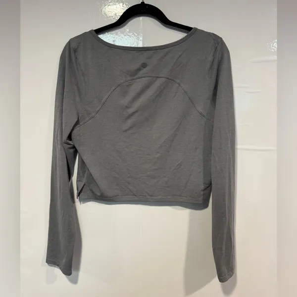 Women's Gray Lululemon‎ Scoop neck Long Sleeve Top - Image 6