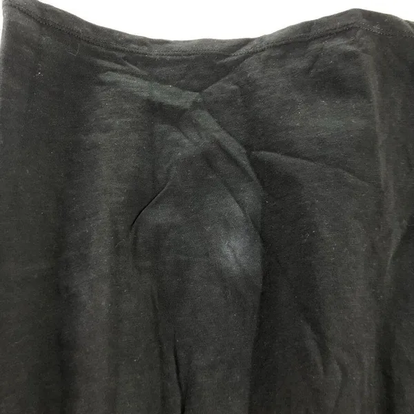 J.Crew Womens Ruffle-Sleeve Smocked Top Cotton Black Brown S - Image 2