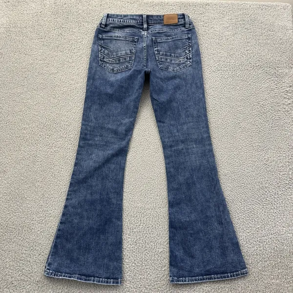 BKE Stella Slim Fit Low Rise Flare Jeans Western Festival Retro Women's 28 x 32 - Image 3