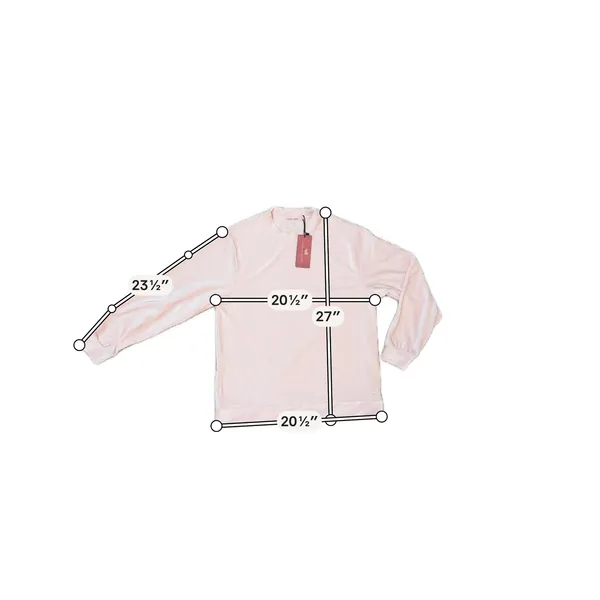 NWT Southern Marsh Courtney Corduroy Lounge Shirt Pink Velour Small Preppy - Image 4