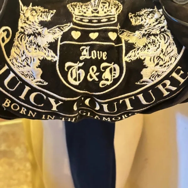 Juicy Couture Vintage Couture Daydreamer Bag Scottie Dog Brown Velour - Image 9