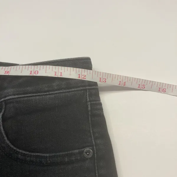 American Eagle Super Hi-Rise Shortie Women 2 Black‎ Super Super Stretch Denim - Image 8
