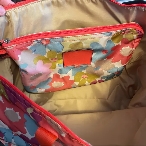 Coach Getaway Floral Weekender Packable Overnight Nylon Tote Shoulder Bag Set - Image 13