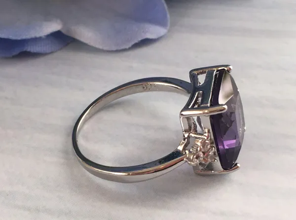 Purple Princess Ring, Size 9 - Image 2