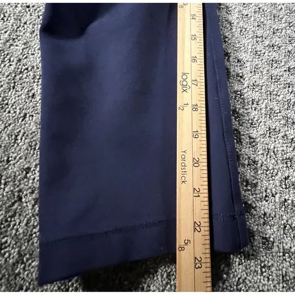 Betabrand Dress Pant Yoga Pants Women L‎ Navy Blue Straight Leg Stretch W0249-NY - Image 7