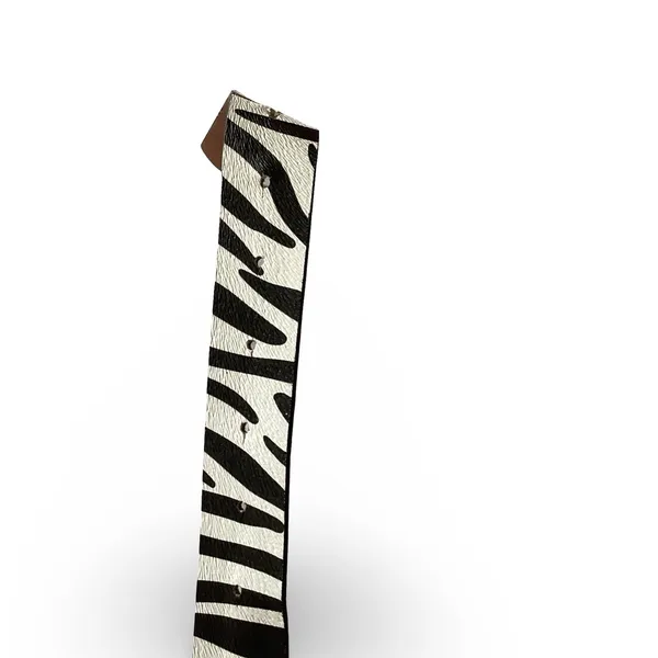 Zebra Jean Belt White - Image 4