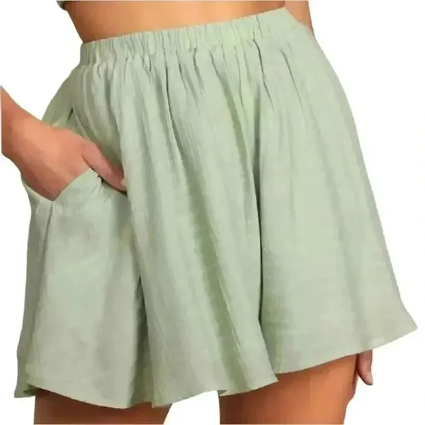 Lulus Sage Green Lined Flowy Lightweight Elastic Waist Pockets SZ XL #2001 - Image 2