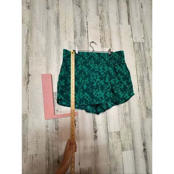 JoyLab Green Geometric Active Shorts Women’s XL High Waist Workout Running Short - Image 9