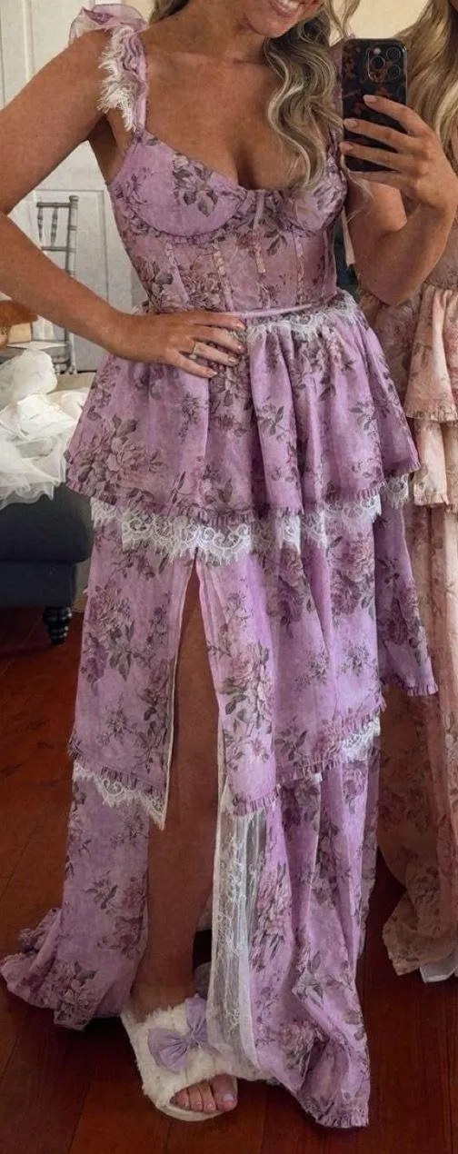V Chapman The Jolie Dress - Lilac Tapestry - Image 2