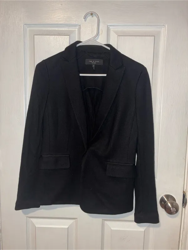 rag & bone Lexington Wool Blazer black jacket women size 0 - Image 4