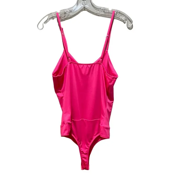 White Birch Cami Sleeveless Bodysuit Hot Pink Women's Size Small Stretch - Image 4