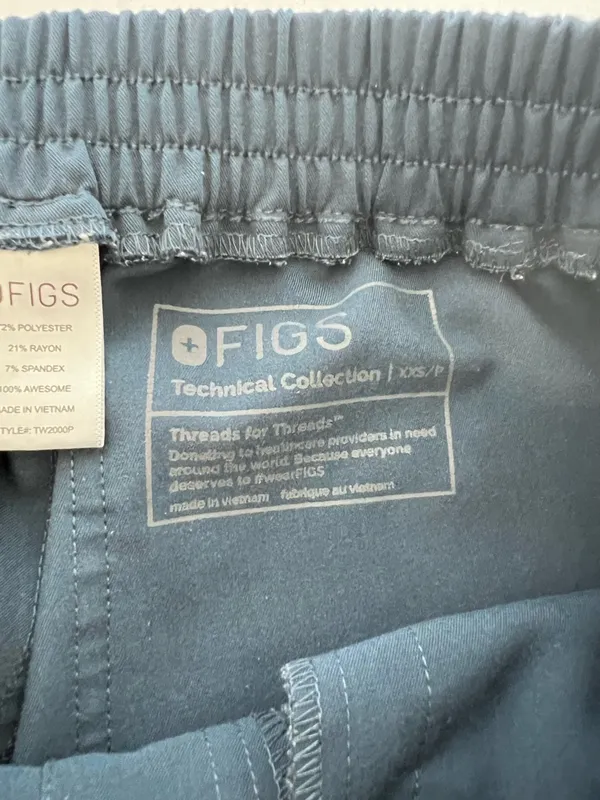 FIGS Women's High Waisted Yola Skinny‎ Scrub Pants™ Dark Harbor - Image 11