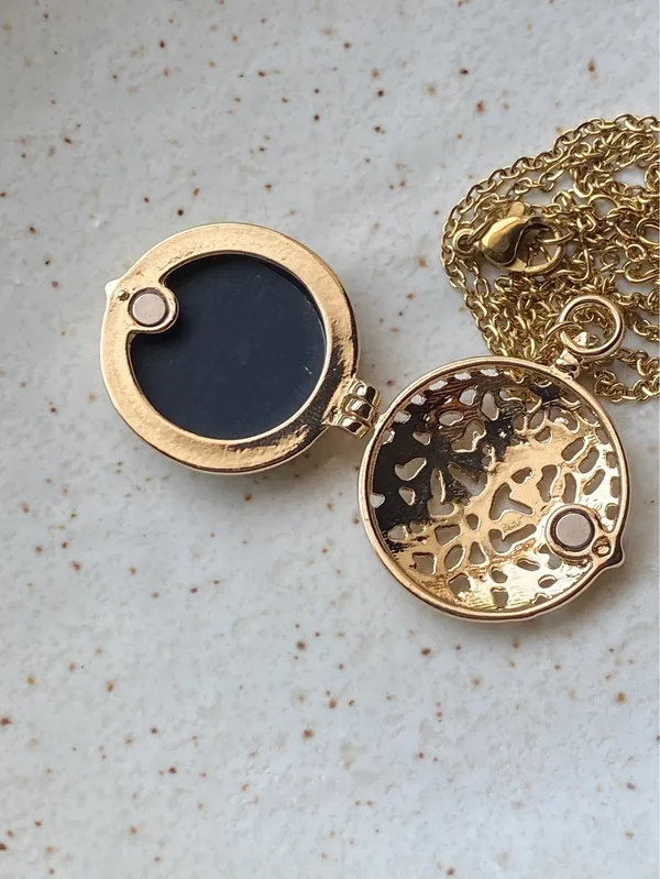 Handmade cute cat & dog antique boho retro vintage style necklace🐈🦮💙 - Image 6