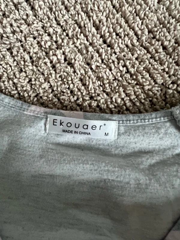 Amazon Ekouaer grey star print pajama set Size M #loungewear #cozy - Image 5
