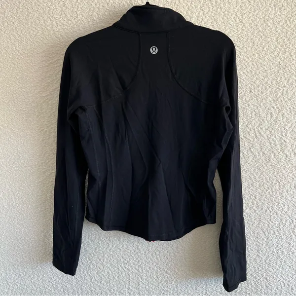 Lululemon Women’s Rare‎ Vintage Define Jacket Luon Full Zip Up Black/Pink Size 6 - Image 3