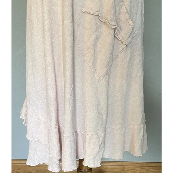 Oh My Gauze Dress‎ Women’s Sz 1 (S-M) Light Pink Flowy Short Sleeve Slit Sleeve - Image 11