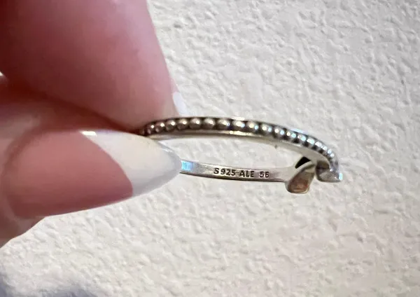 Pandora Crescent Moon Beaded Ring - Image 3