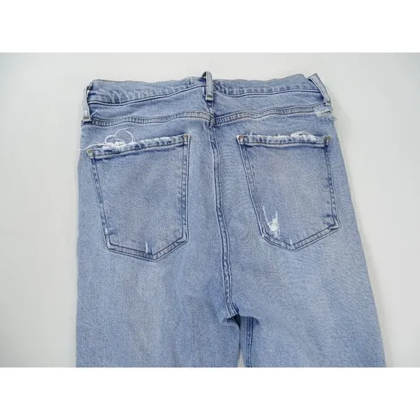 AGOLDE Jeans Womens 28 Nico Jean High Rise Button Fly Cropped Headlines Distress - Image 8