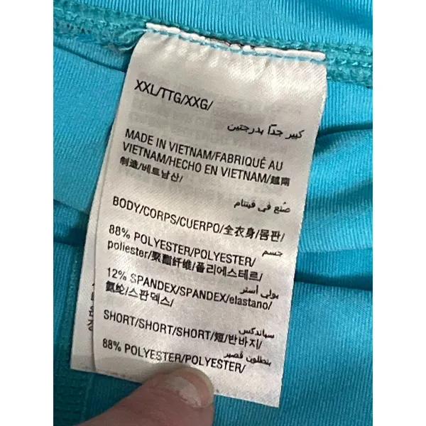 Ideology blue space-dyed performance tiered athletic skort XXL - Image 2