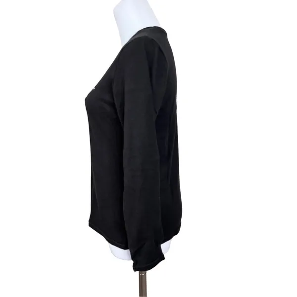 BCTC Apparel Halloween BOO! Black Long Sleeve T-shirt SMALL 4-6 Whimsical Casual - Image 3