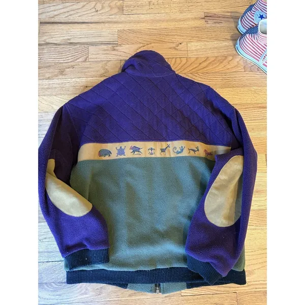 Tortuga Maria‎ Shelton UT Native American Fleece Polartec Zip Jacket Small - Image 6