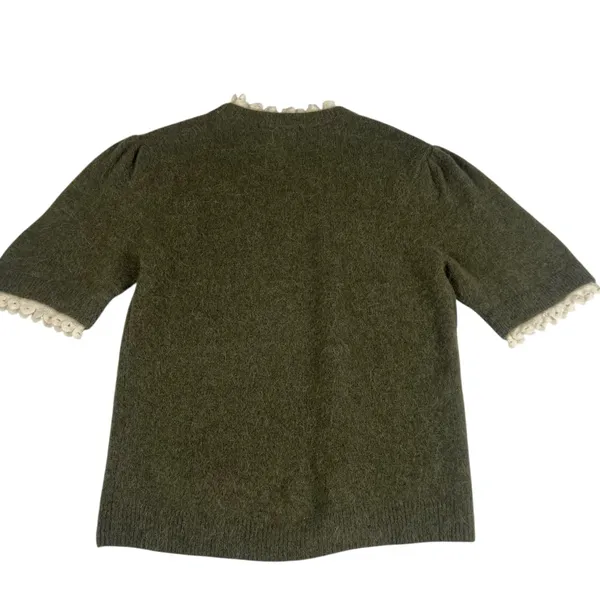 Zara Alpaca Wool Short Sleeve Sweater Large New with Tags - Image 10